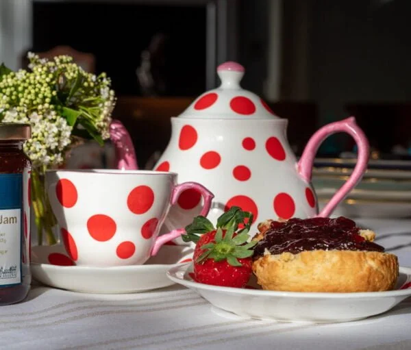 Large Spotty Tea Pot