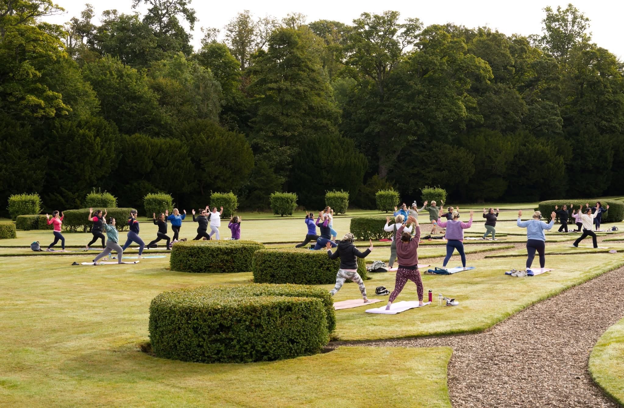 Silent Disco Yoga brought to you by Coyama